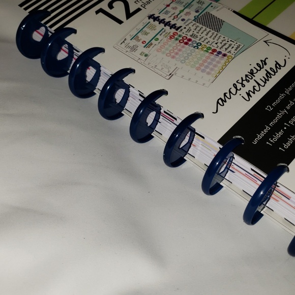 Happy Planner Classic Undated 12 Month navy rings - Picture 5 of 8